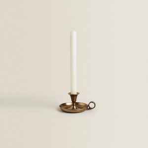Brass Chamberstick Candle